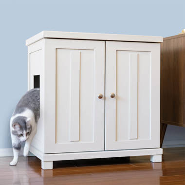 The Refined Feline Shaker Deluxe Cat Litter Box White X Large